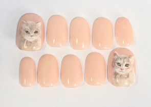 手描きアートネイルチップ